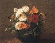 Henri Fantin-Latour, Flowers in an Earthenware Vase